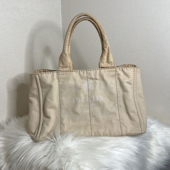 💯Authentic Prada Canapa Denim Medium Size 🍀 - Picture 15 of 17